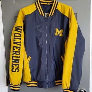 Wolverines Varsity Jacket in Yellow and Blue